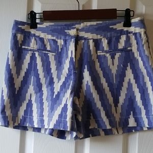 Like new Purple/cream zig zag linenshorts by Kenar